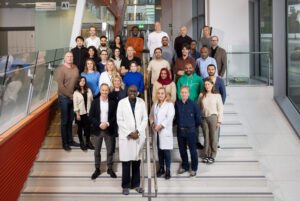 The Tissue Engineering research group and the team behind the SFI application. Kamal Mustafa and Cecilie Gjerde in the front. Photo: Eivind Senneset